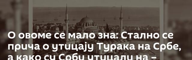 О овоме се мало зна: Стално се прича о утицају Турака на Србе, а како су Срби утицали на – Цариград