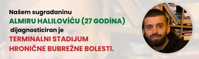 Almiru Haliloviću hitno potrebna pomoć: Započeta humanitarna akcija za transplantaciju bubrega