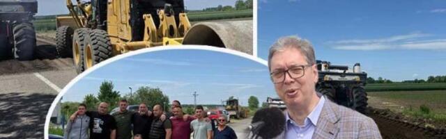 OBEĆANO-ISPUNJENO! Vučić u subotu najavio radove tokom posete Šidu, mašine u ponedeljak stigle na teren