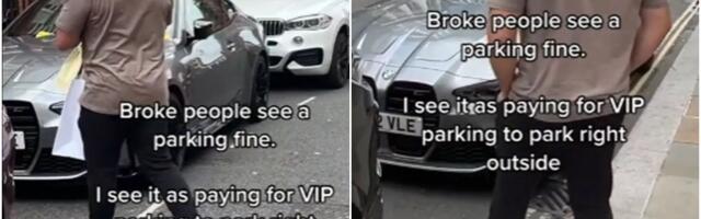 Za sirotinju kazna za bogatog tiktokera VIP parking mesto