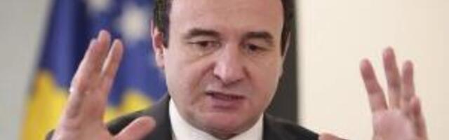 Курти: Одбијање плана, конфликт са међународном заједницом
