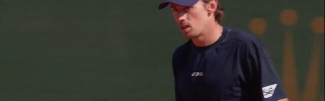 PUČE BRUKA U MONTE KARLU: Dimitrov bez gema ispao za jedno poluvreme! (VIDEO)