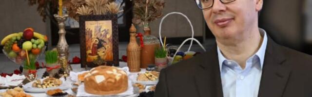 "BADNJAK NIJE SAMO OBIČAJ, VEĆ SIMBOL DOMA, KORENA I TOPLINE" Predsednik Srbije porukom mira, sloge i zajedništva čestitao Badnji dan (FOTO)