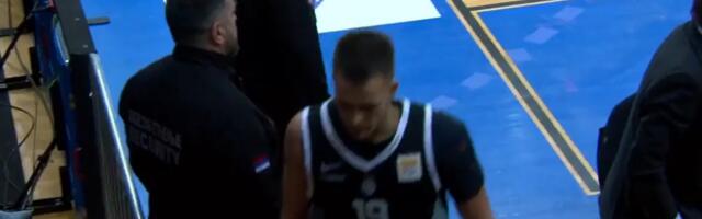 Nema opravdanja za ovakav potez košarkaša Partizana - koliko god ga boleo poraz: Besneo na saigrače, šutno stolicu, pa na kraju ovo?!