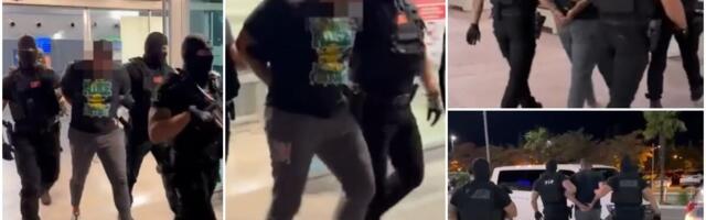 "ŠKALJARAC" UZ JAKE MERE OBEZBEĐENJA STIGAO IZ BARSELONE U CRNU GORU: Frključića terete za šverc droge iz Južne Amerike (video, foto)