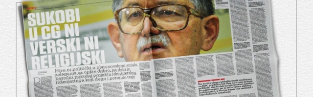 INTERVJU DARKO TANASKOVIĆ: Sukobi u CG ni verski ni religijski