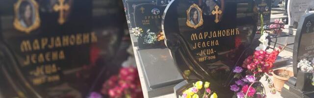 Misteriozna poseta na grobu Jelene Marjanović: Sveži irisi i gerberi u korpici (FOTO/VIDEO)