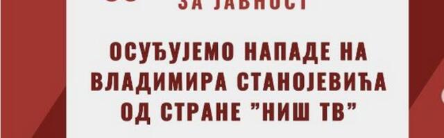 Slobodni univerzitet u Nišu najoštrije osuđuje napade na novinara Vladimira Stanojevića od strane Niš TV