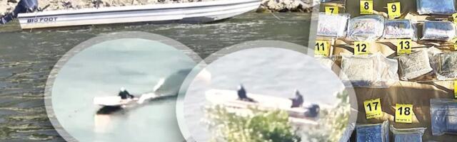 Čamcem prevozili kokain vredan milion evra kod Bačke Palanke: Policija traga za dve osobe (FOTO)