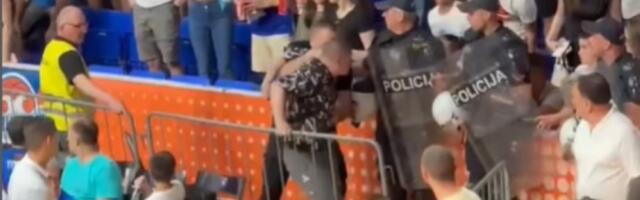 TENZIJE Policija izbacila navijača iz dvorane na meču Budućnost - Partizan (VIDEO)
