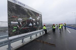 Вучић обилази радове на деоници ауто-пута "Милош Велики"