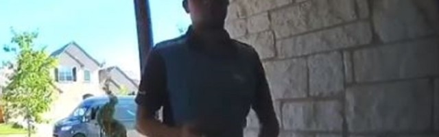 Radnik došao da dostavi paket, dogodila mu se urnebesna nezgoda (VIDEO)