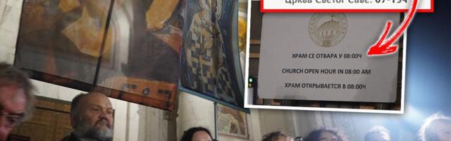 BLOKADERSKA PROVOKACIJA ISPRED HRAMA SVETOG SAVE! Znali da je Hram zatvoren pa namerno došli u po noći - poigravanje s verom za političke poene!