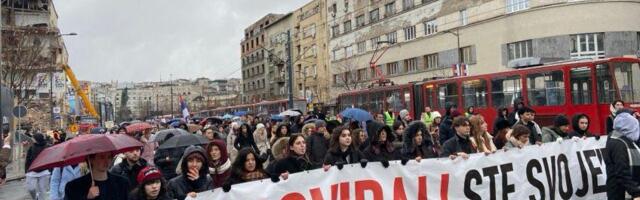 ‘Dođi na Mostar ako imaš petlju’: Novi studentski protest u Beogradu