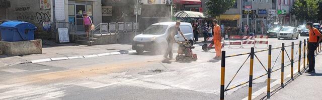 Radovi na toplovodu na području Aleksića mosta