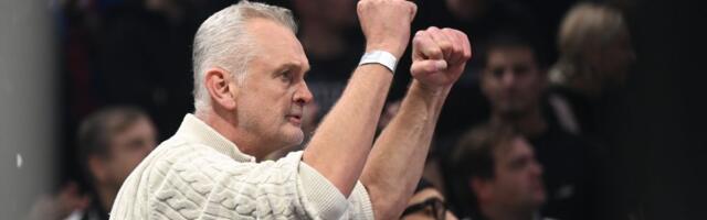 "To bre, ajde!" Pogledajte kako je Žarko Paspalj bodrio Partizan u ključnim momentima meča protiv Bajerna /VIDEO/