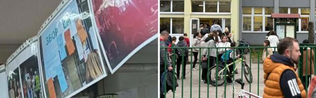 SKANDAL U SREMSKOJ MITROVICI! MEĐU DEČJIM CRTEŽIMA - FOTOGRAFIJE BLOKADA, ZBOROVA I BAKLJADA! Škola se gradila od izložbe, reagovali i roditelji