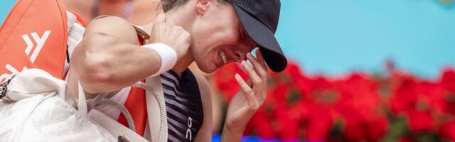 Iga plačući napustila teren!