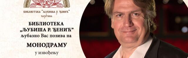Monodrama Aleksandra Dunića inspirisana Dučićevom poezijom
