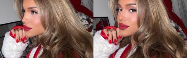 KO JE OVA ZGODNA BABA MRAZICA? Crveno obukla da sluti na RADOST - Srbi ne mogu da odvoje pogled od zanosne Anđele