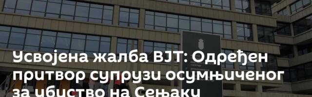 Усвојена жалба ВЈТ: Одређен притвор супрузи осумњиченог за убиство на Сењаку