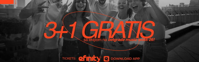 BAVARIA TE VODI NA BELGRADE MUSIC WEEK 26: Kupi tri ulaznice putem sajta eFinity.rs i četvrtu dobijaš NA POKLON