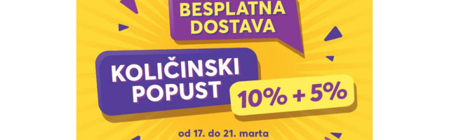 Laguna i Delfi: Besplatna isporuka i veći količinski popust od 17. do 21. marta