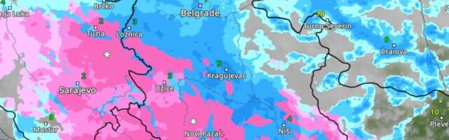 (MAPA) KIŠA ĆE PADATI 72 SATA BEZ PRESTANKA, A ONDA POČINJE SNEG Evo koji delovi Srbije će biti na udaru, hitno se oglasio RHMZ