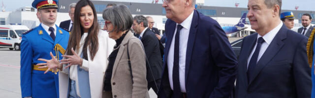 Тамара Вучић и Ивица Дачић испратили председника Швајцарске