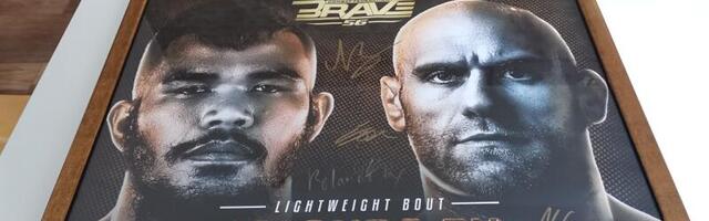 Licitacija za uramljen i potpisan poster sa MMA takmičenja u Beogradu