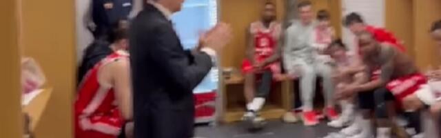 Trener Zvezde ušao u svlačionicu: Održao emotivan govor (VIDEO)