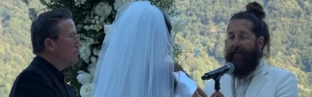 Hit scena sa luksuznog venčanja srpske influenserke! Poznata Ruskinja se bacila na kolena (VIDEO)