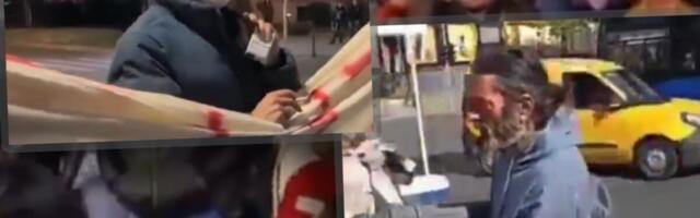 OVAKO JE BLOKADERSKA "ELITA" PRAVILA HAOS U ZEMUNU! Pogledajte sramne scene: Divljaju, skaču, a poznati glumac PSUJE (VIDEO)