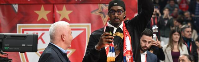 Zvezda je emocija! Kvinsi Miler došao da bodri bivši klub protiv Virtusa, a scena iz Arene će se dugo prepričavati /VIDEO, FOTO/