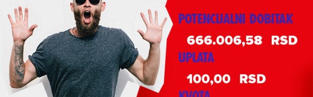 LUDI TIKET (-), petak, 666.006 dinara: Prokletstvo tri šestice