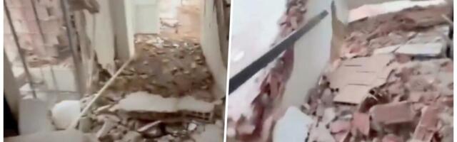 ZASTRAŠUJUĆA SCENA U VENECUELI: Čovek JURI niz stepenice razorene zgrade i sve snima, svaki sprat situacija je postajala sve gora! (VIDEO)