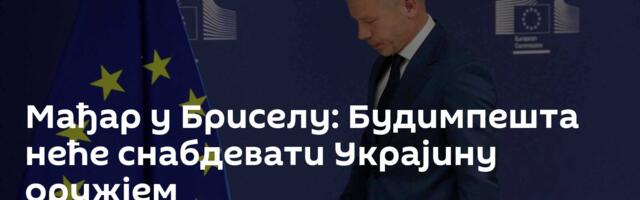 Мађар у Бриселу: Будимпешта неће снабдевати Украјину оружјем