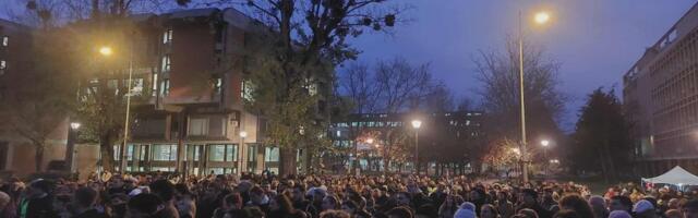 VIDEO Jelena Kleut na skupu podrške u kampusu: "Hvala mojim studentima, vi ste moj Senat"