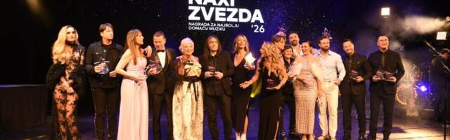 Naxi Zvezde okupile regionalnu muzičku elitu: Publika izabrala najbolje izvođače godine