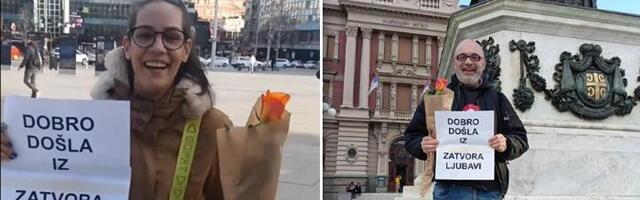 Dobrodošla iz zatvora, ljubavi: Hit scena sa Trga (VIDEO)