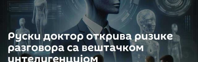 Руски доктор открива ризике разговора са вештачком интелигенцијом