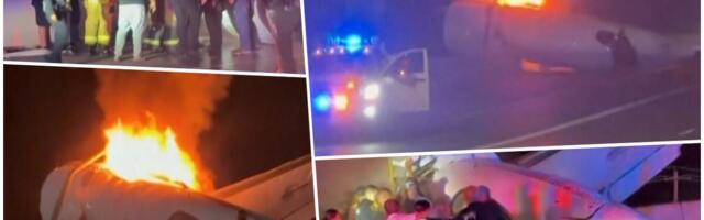 AVION KOMPANIJE ČUVENOG MILIJARDERA PAO NA AUTOPUT, IMA MRTVIH! Vozači razbijali prozore zapaljene letelice da izvuku preživele, sve moglo da eksplodira (VIDEO)