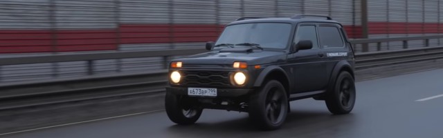 Lada Niva s BMW „srcem“ i naplacima od 20 cola (VIDEO)