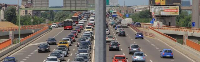 Lančani sudar četiri vozila na Gazeli