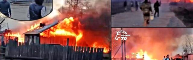 (VIDEO) Rusija u plamenu! Gore kuće, sve je spaljeno, ostala samo zgarišta: Razmere uništenja neslućene