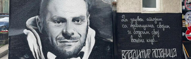 Mural posvećen Vladimiru Lojanici
