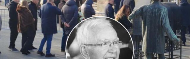 SAHRANA OCA ZVEZDANA TERZIĆA: Miloje došao među prvima, tu je i legendarni trener Partizana! (FOTO-GALERIJA)