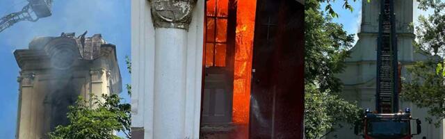 FOTO, VIDEO: Požar zahvatio crkvu iz 1783. godine – vatrogasci uspeli da spasu vrednosti