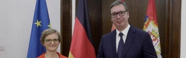 IZRAZILI SMO ČVRSTU VOLJU DA NASTAVIMO BLISKU I DIREKTNU SARADNJU! Vučić se sastao sa nemačkom sekretarkom