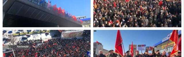 (FOTO) Šiptari okupirali centar Skoplja: Sa bine psovali Srbima majku